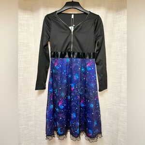 Never Worn Long Sleeve Dress with Space Design!